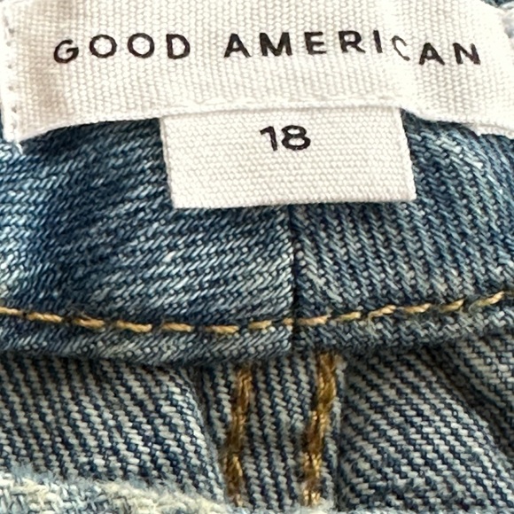 GOOD AMERICAN  Good 90s Looseblue - Indigo054 size 18 x 33 inch inseam - Picture 6 of 8